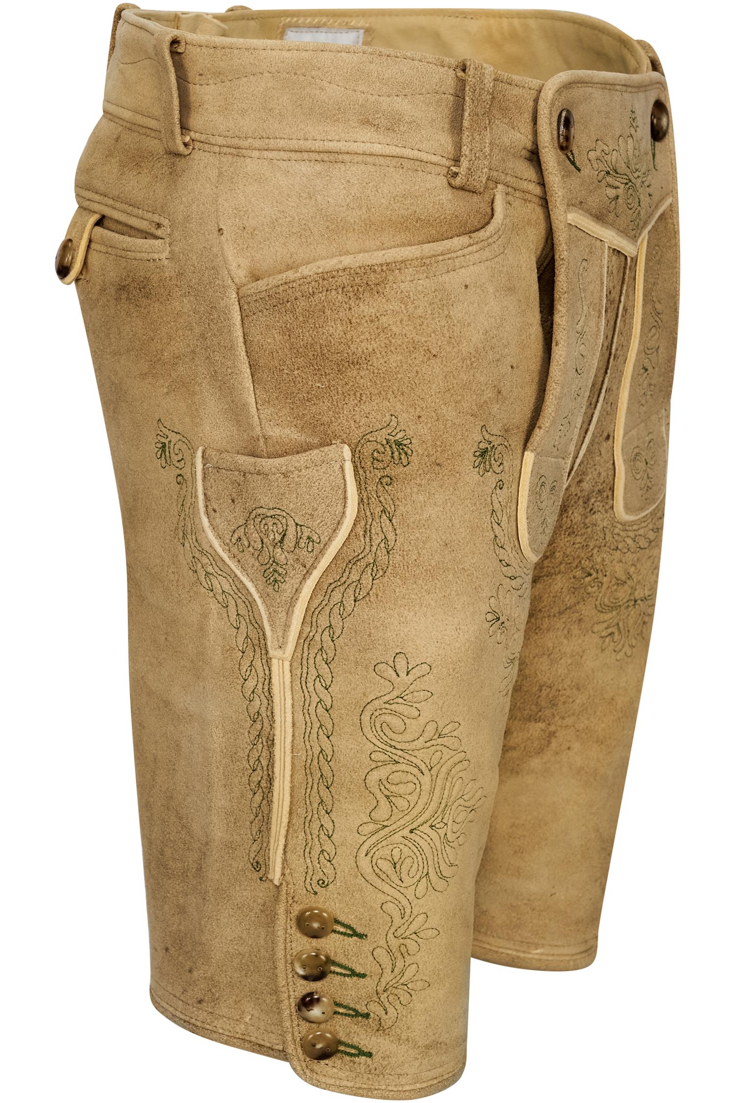 Stockerpoint Lederhose Hochries in Hellbraun